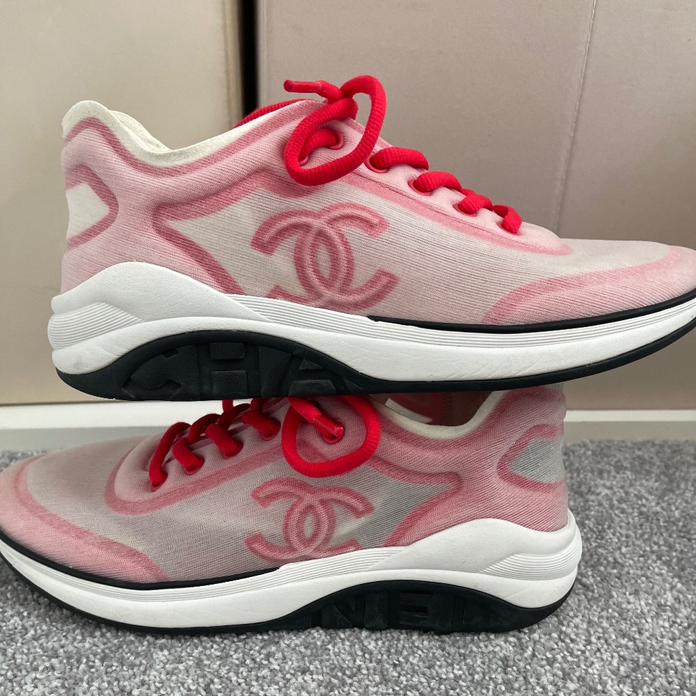 Chanel Mesh Lycra Sneakers - Size 39.5 / 9.5 - Worn Once!